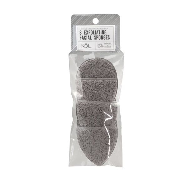 3 Exfoliating Facial Sponges