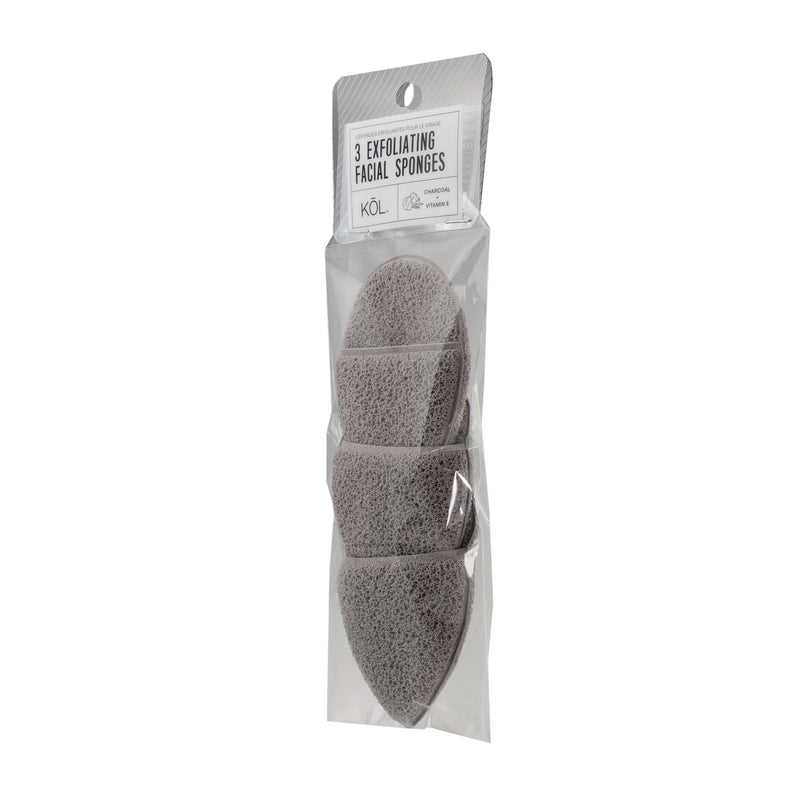 3 Exfoliating Facial Sponges