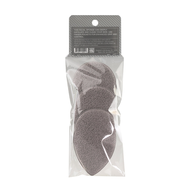 3 Exfoliating Facial Sponges