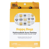 100 Count Happy Dog Hydrocolloid Acne Patches