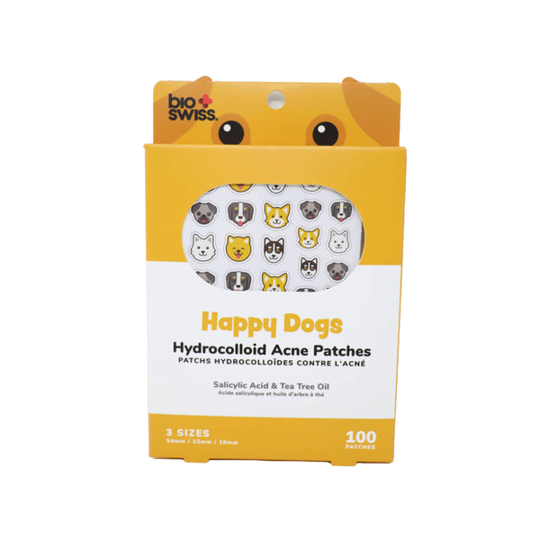 100 Count Happy Dog Hydrocolloid Acne Patches