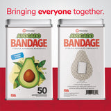 Avocado Shaped Bandages - 50 Count Tin