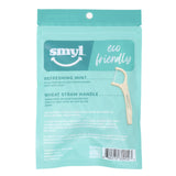 50ct Mint Flavor Wheat Straw Floss Picks