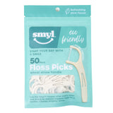 50ct Mint Flavor Wheat Straw Floss Picks