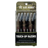 US Army 12 Pack Eyebrow Razor in Acrylic Storage Box