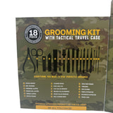 US Army 18 Piece Grooming Essentials Kit with Travel Case