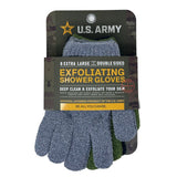 US Army 3 Pairs of Exfoliating Bath Gloves