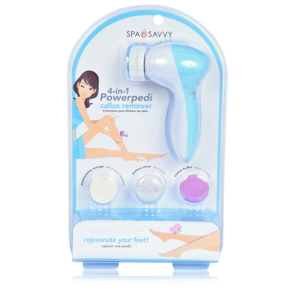 PowerPedi 4-IN-1 Callus Remover - Battery Operated