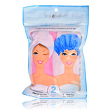 Set of 2 Twist Hair Turban and Bouffant Shower Cap