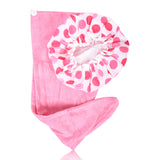 Set of 2 Twist Hair Turban and Bouffant Shower Cap