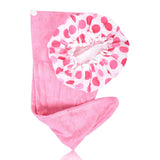 Set of 2 Twist Hair Turban and Bouffant Shower Cap