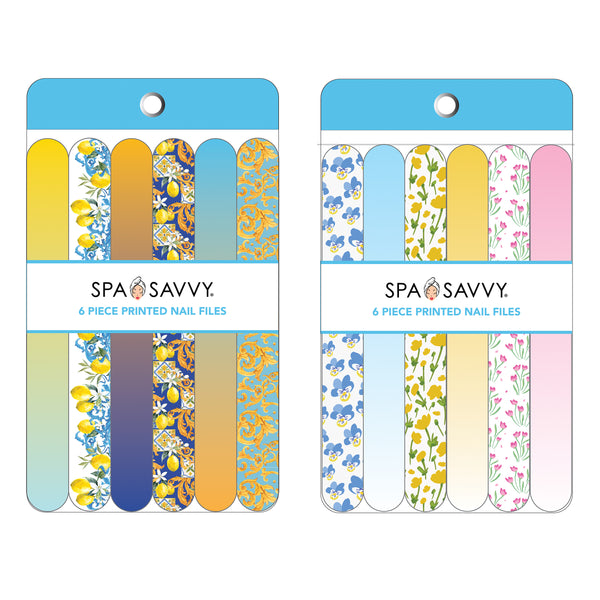 Pack of 6 Printed Nail Files