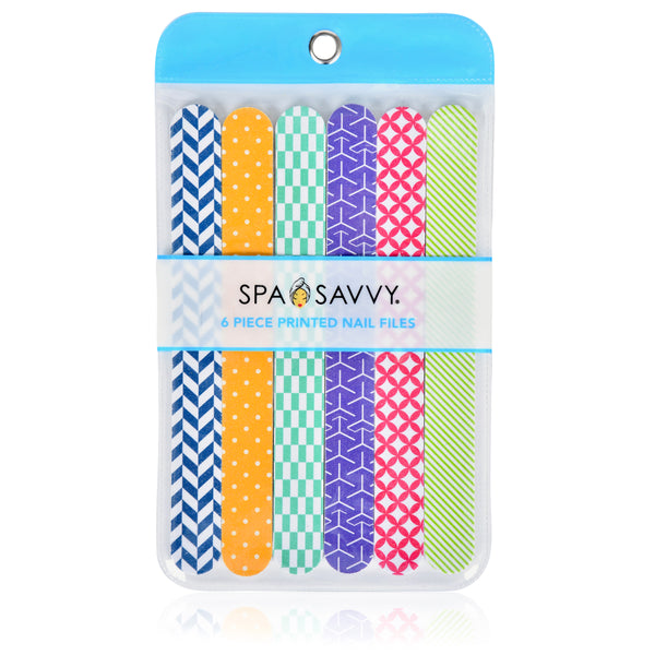 Pack of 6 Printed Nail Files