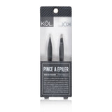 Set of 2 Precision Stainless Steel Tweezers