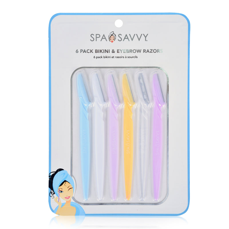 Pack of 6 Bikini and Eyebrow Razors