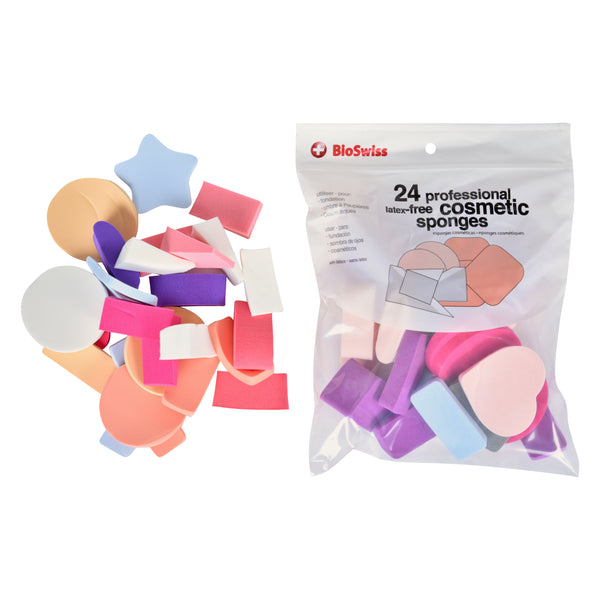 Pack of 24 Latex Free Cosmetic Makeup Sponges