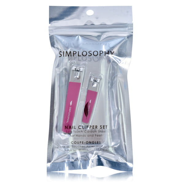 Set of 2 Soft Touch Nail Clippers
