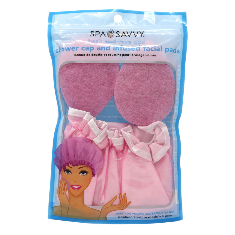 Fully Lined Shower Cap and Infused Facial Pads