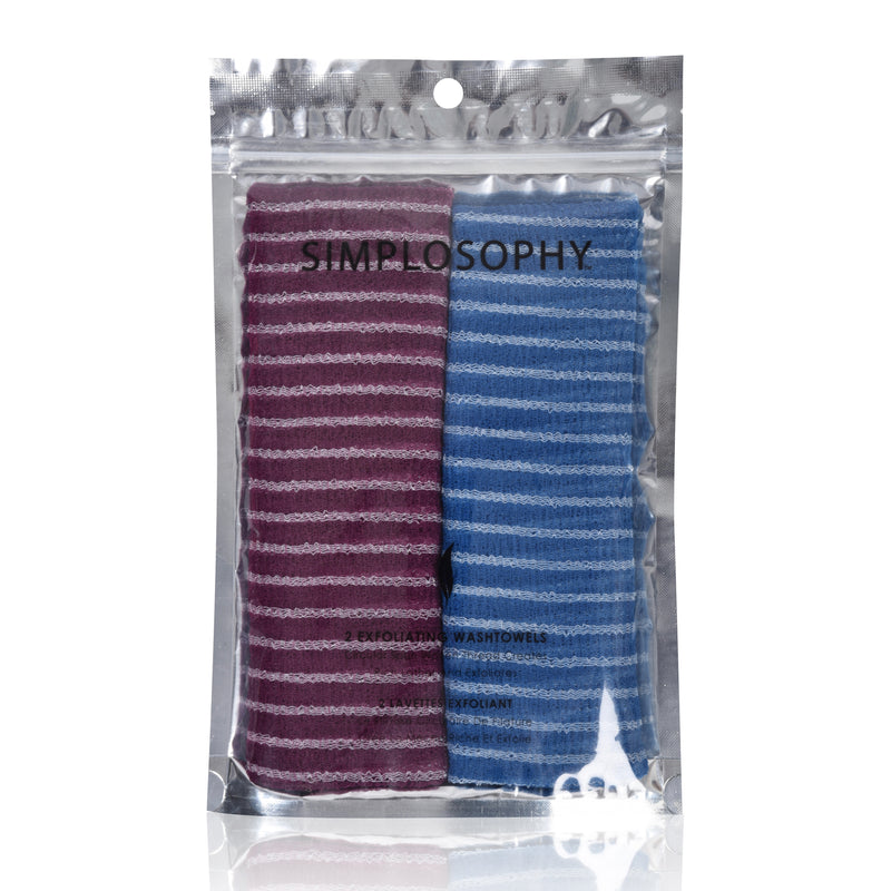 Pack of 2 Exfoliating Back Towel