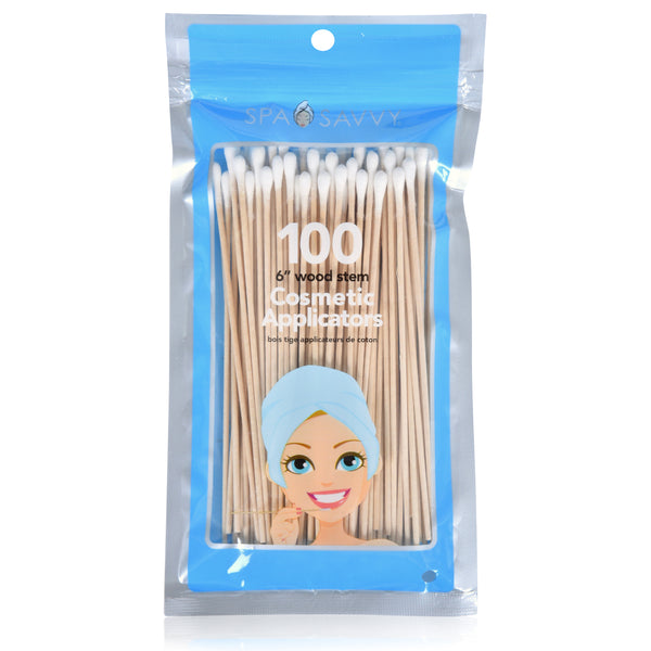 100 6" Wood Stem Cosmetic Applications
