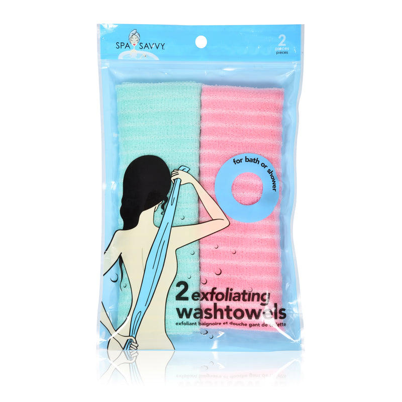 Pack of 2 Exfoliating Back Towel