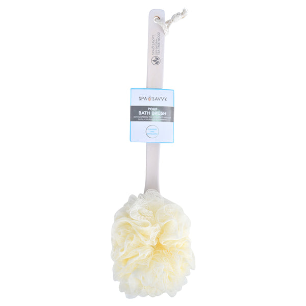 Tea Tree Wood Pouf Bath Brush