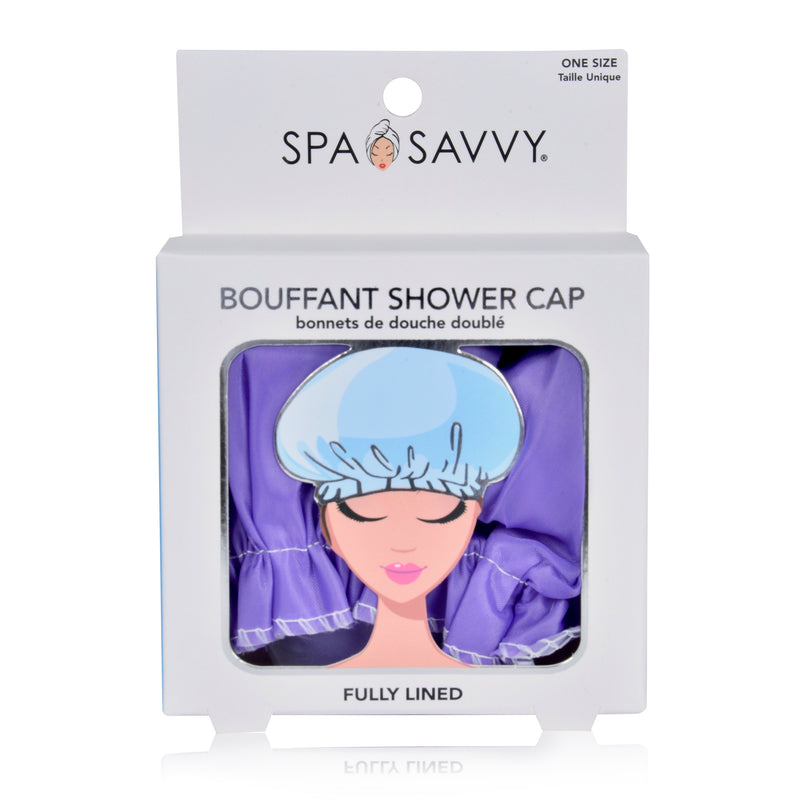 Fully Lined Bouffant Shower Cap