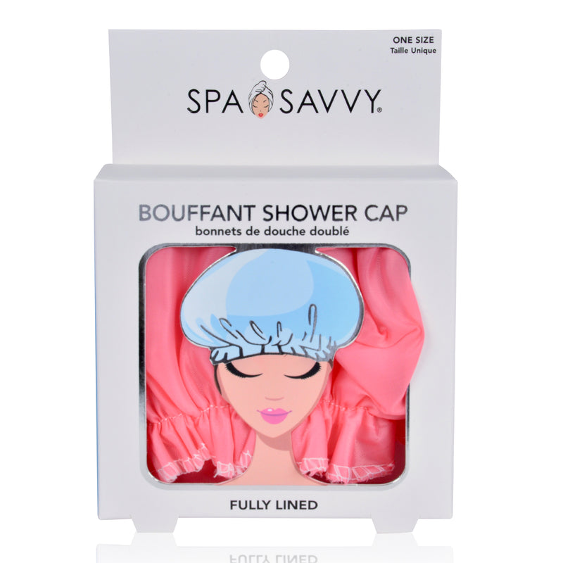 Fully Lined Bouffant Shower Cap