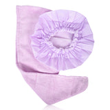 Set of 2 Twist Hair Turban and Bouffant Shower Cap