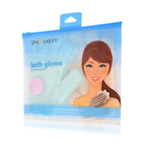 Set of 2 Pairs of Exfoliating Bath Gloves
