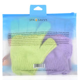 Set of 2 Pairs of Exfoliating Bath Gloves