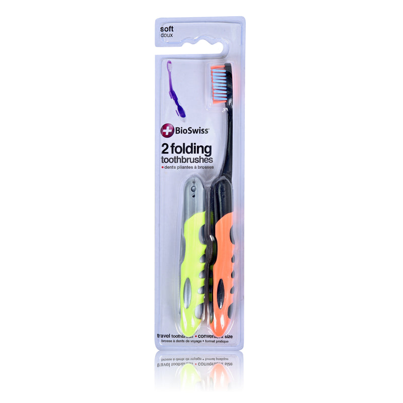 Pack of 2 Folding Toothbrush