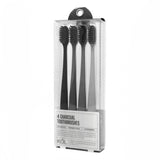 KŌL Pack of 4 Charcoal Toothbrushes