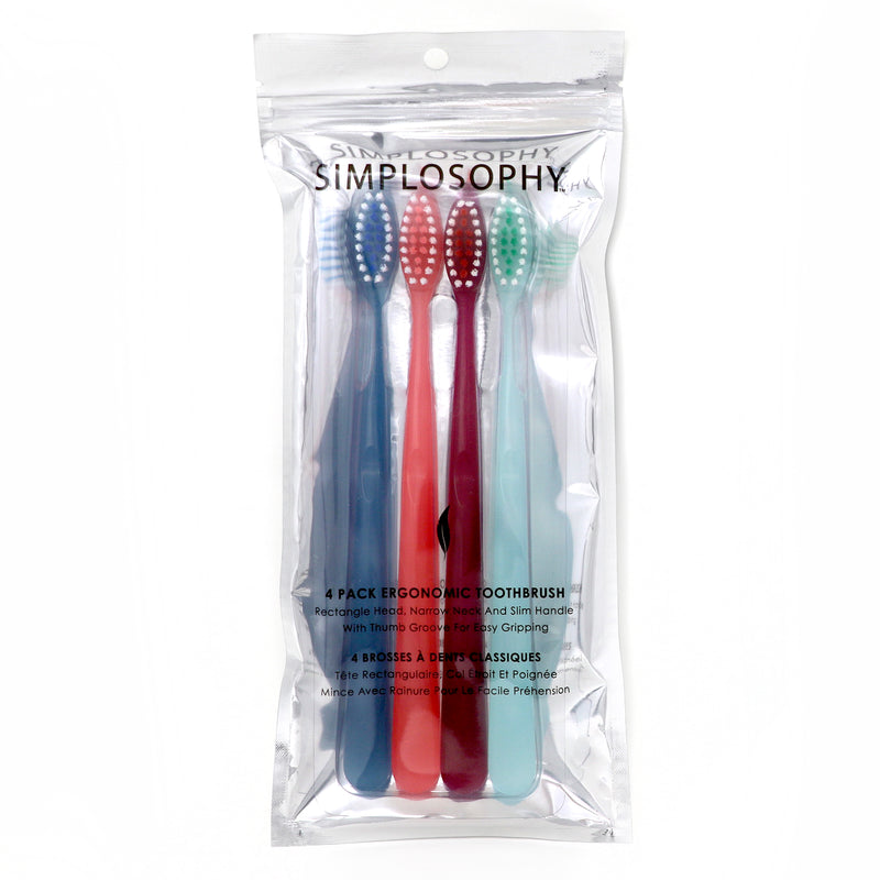 Pack of 4 Toothbrushes