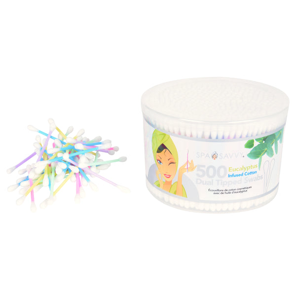 500 Count Eucalyptus Infused Beauty Swabs