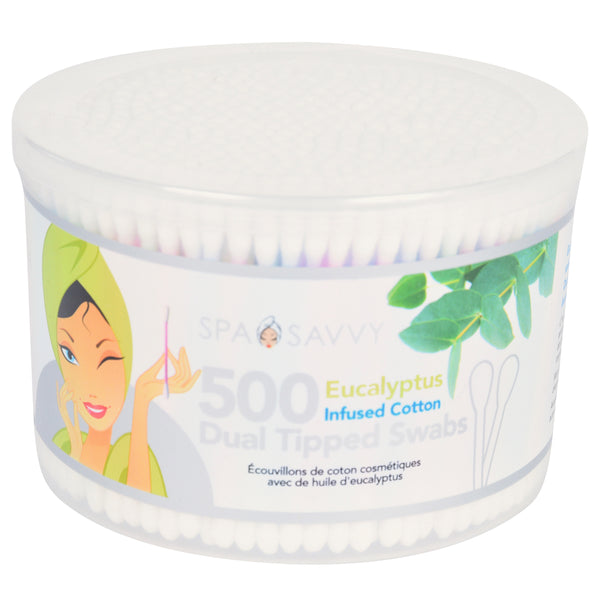500 Count Eucalyptus Infused Beauty Swabs