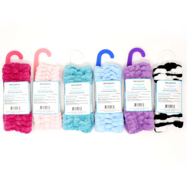 Microfiber Adjustable Headband and Shower Comb