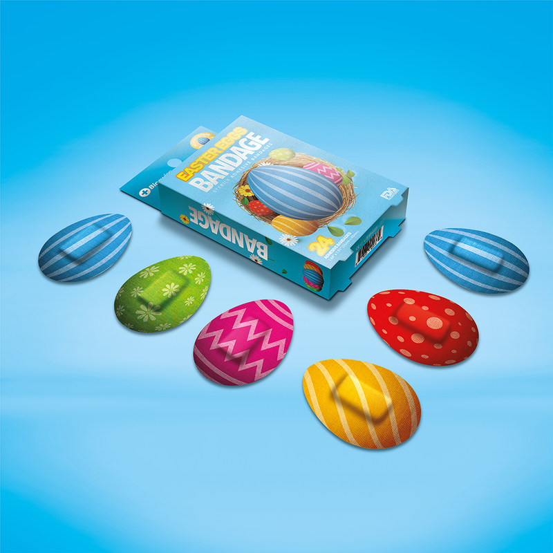 Easter Egg Shaped Bandages- Pack of 24