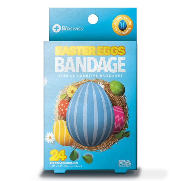 Easter Egg Shaped Bandages- Pack of 24