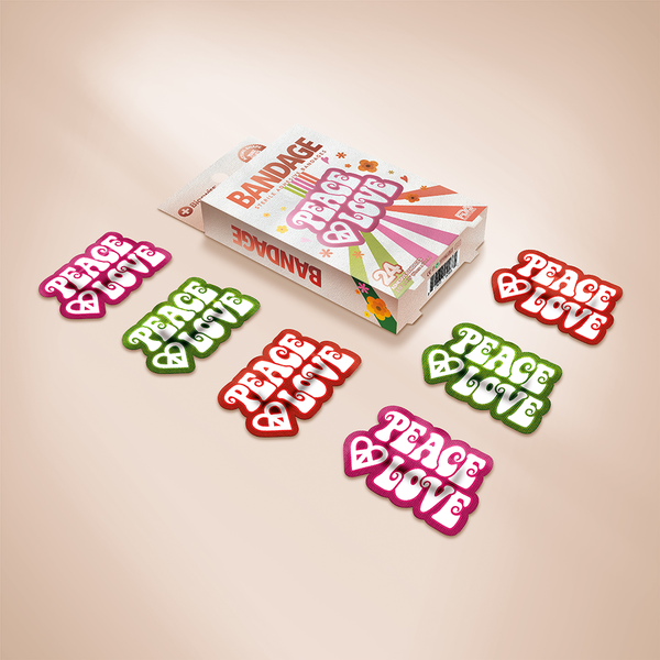 Peace & Love Bandage - Pack of 24