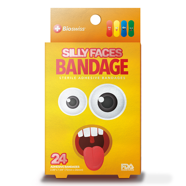Silly Faces Bandages- Pack of 24